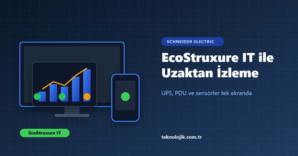 EcoStruxure IT ile UPS ve Sistem Odası İzleme