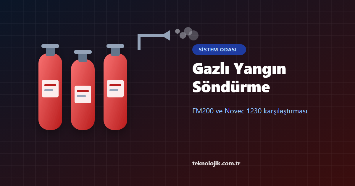Gazlı Yangın Söndürme Sistemi: FM200 ve Novec 1230 Karşılaştırma Rehberi