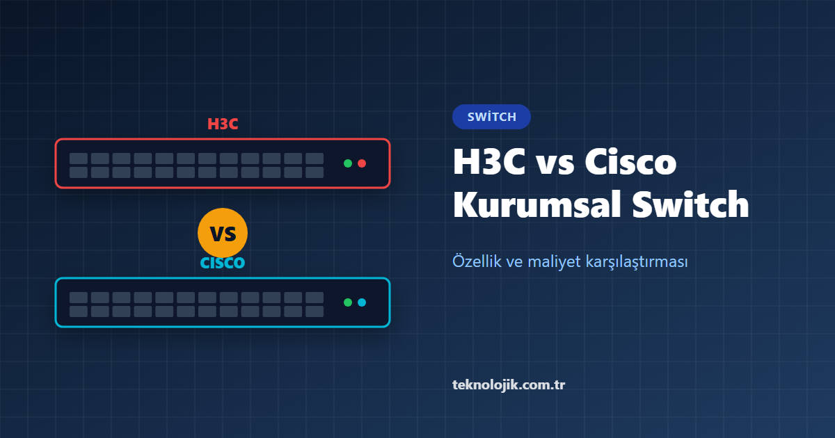 H3C vs Cisco: Kurumsal Switch Karsilastirmasi 2026