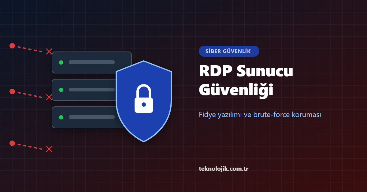 RDP Sunucu Güvenliği: Fidye Yazılımı ve Brute-Force Korumasında TSplus Advanced Security