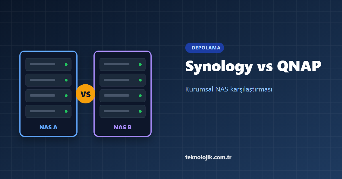 Synology vs QNAP: Kurumsal NAS Karşılaştırması 2026